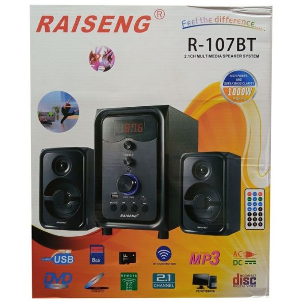 Generic Home Cinéma 2.1 - Bluetooth - USB/SD - Noir -