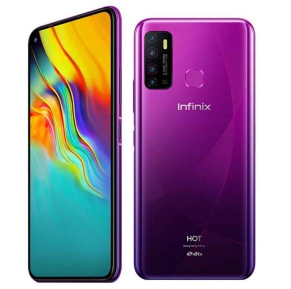 Infinix Hot 9 – Storage: 64GB/RAM: 3GB -5000mAh – violet_ Camera: 16 MP + 2 MP + 2 MP – Ecran: 6.6″