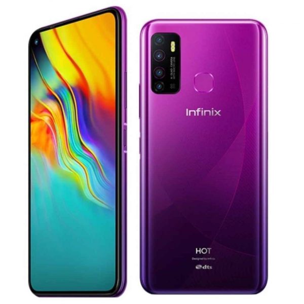 Infinix Hot 9 – Storage: 64GB/RAM: 3GB -5000mAh – violet_ Camera: 16 MP + 2 MP + 2 MP – Ecran: 6.6″