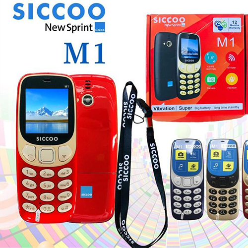 Siccoo M1- 1,6 "- Bt Dialer -Caméra - Vibration -Pile 1900mAh -Mini téléphone