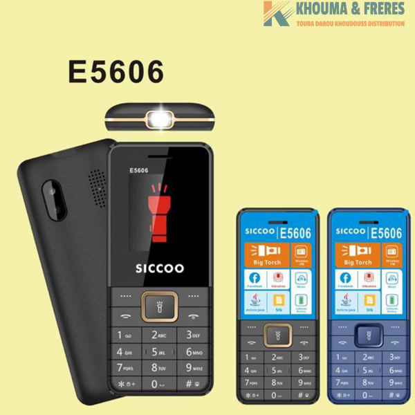 Siccoo E5606 - 1,6 « – Bt Dialer -Caméra – Vibration -Pile 1900mAh -Mini téléphone