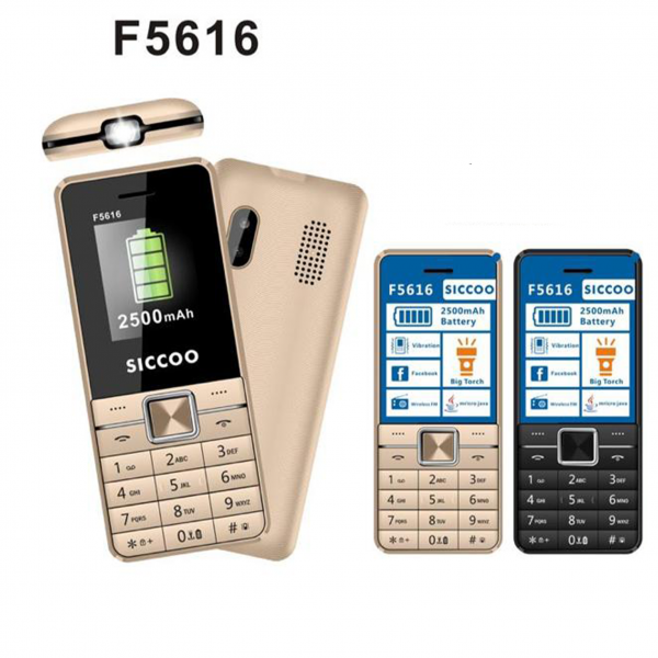 Siccoo F5616 - 1,6 « – Bt Dialer -Caméra – Vibration -Pile 1900mAh -Mini téléphone