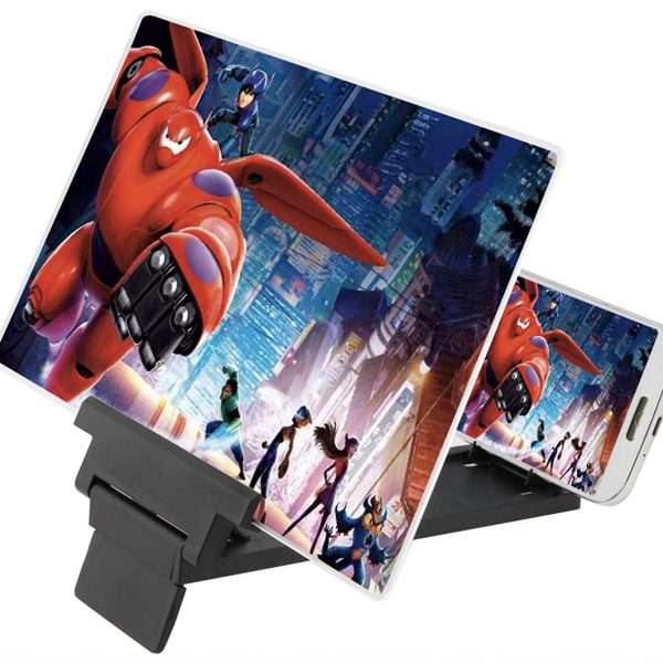 Téléphone loupe - F6 12 pouces 3D HD amplificateur film vidéo agrandisseur écran pour téléphones
