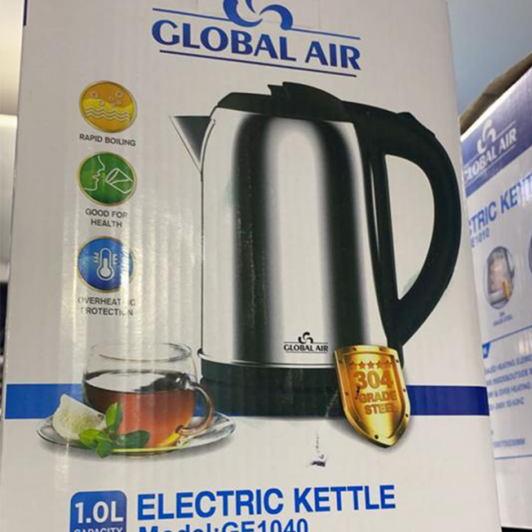 Global Air Bouilloire Electrique GE 1040 - 1 Litre - 1000W Inox - Garantie 1 Mois – Image 2