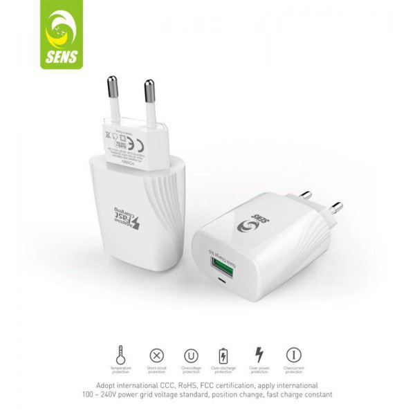 Chargeur USB Sens Pour vos Téléphones Portables