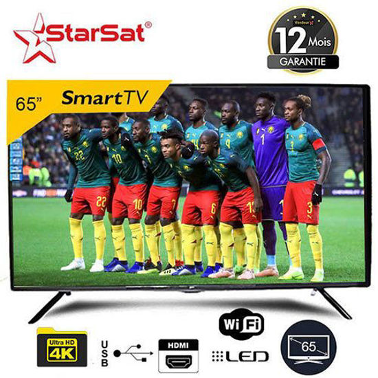 Smart TV Star Sat - 65" - LED - Ultra HD - 4K - Wifi - Noir - 12 Mois