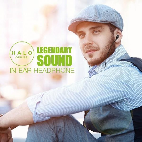 Écouteurs filaires demi-intra-auriculaires, oraimo Halo, avec télécommande et micro OEP-E21 – Image 4