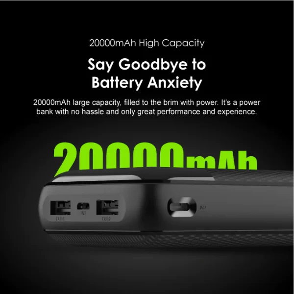 Oraimo Traveler 2 octets 20000mAh Banque d'alimentation - OPB-P205D – Image 3