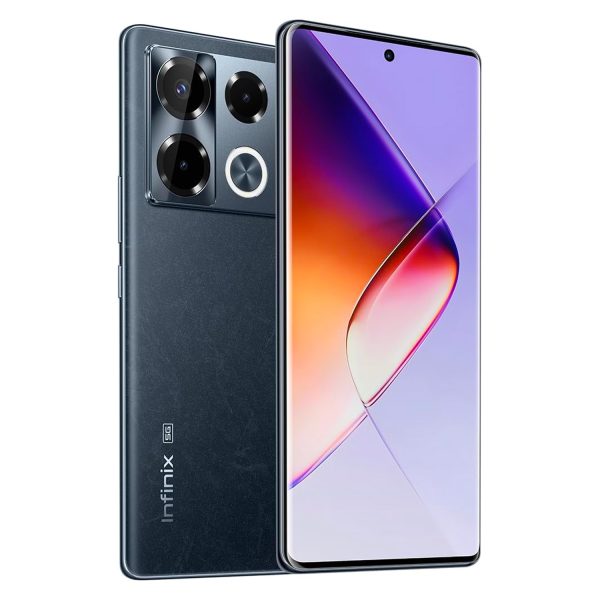 Infinix Note 40 + Coque - 256Go Rom - 8Go + 8Go Ram - 5000 MAh - Android 14 - Noir
