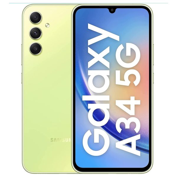 Samsung Galaxy A34 5G (Awesome Lime, 6GB, 128GB