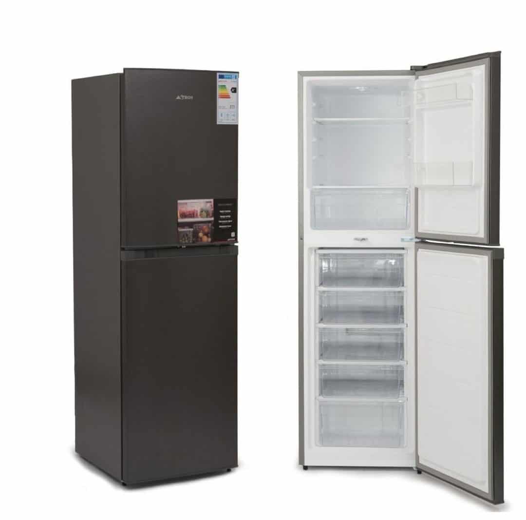 Réfrigérateur ASTECH FC295PS 134L Combiné 5 Tiroirs Gris – Éco A+