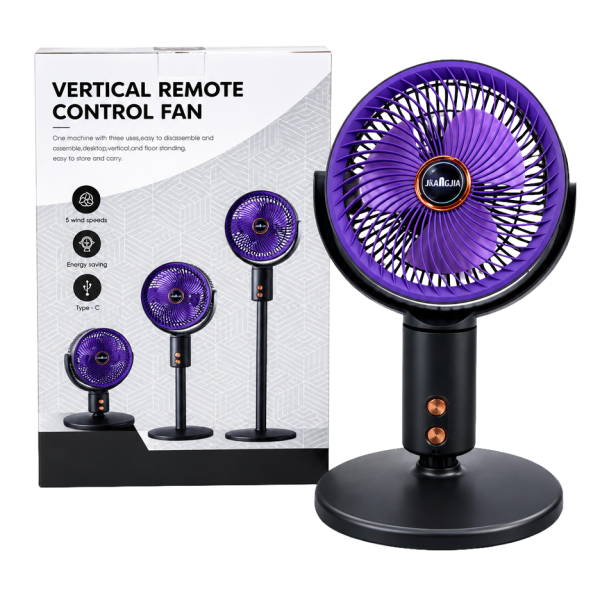 Ventilateur multifonction 3-en-1 - Rechargeable - Télécommande à distance